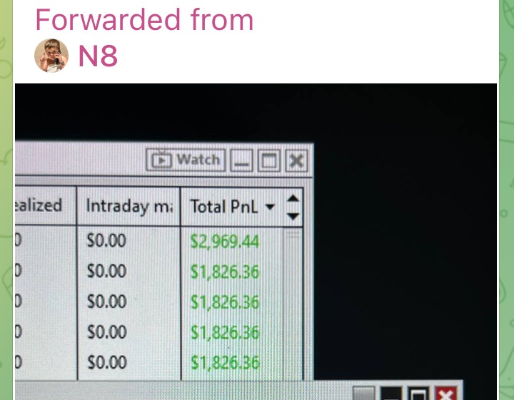 Documented trading P/L, $2,969